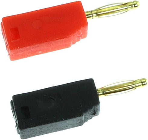 Maxmoral 10pcs 2mm Mini Stackable Banana Plug Wire Cable Connector(Red+Black)...