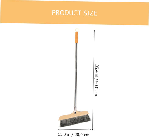 Outdoor Broom for Floor Cleaning: 35 Inch House Brooms for Sweeping Indoor Soft Bristle Broom Household Angle Brooms for Garage Patio Home Kitchen...