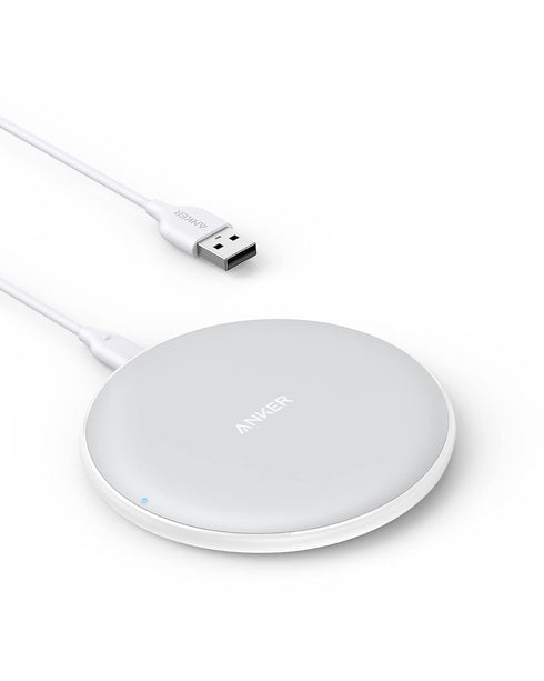 Anker 313 Wireless Charger (Pad), Qi-Certified 10W Max for iPhone 14/14 Pro/14 Pro Max/13/13 Pro Max, AirPods (No AC Adapter, Not Compatible with ...