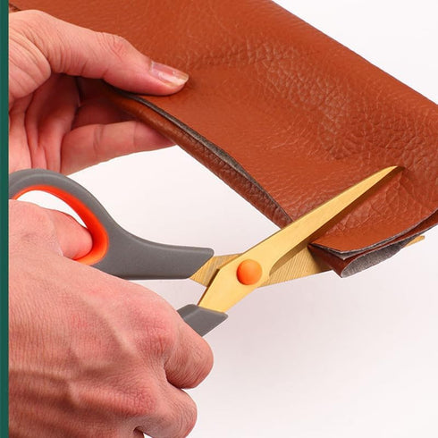 All Purpose Non-Stick Scissors, 8" Teflon Coating Stainless Steel Scissors Fabric Sewing Scissors DIY Craft Shears SoftGrip Sharp Cutter for Home ...