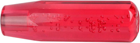 Akozon Crystal Shift Knob Manual, Car Manual Shift Knob, Gear Shift Knob 15cm Red Car Universal Acrylic Shift Stick Knob Crystal Transparent Bubbl...