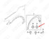 Rexka 25pcs Wheel Opening Molding Retainer Clip KB8A-51-W24A Compatible with Mazda 3, CX-30, CX-5...