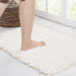 Walensee Bathroom Rug Non Slip Bath Mat (24x17 Inch Ivory) Water Absorbent Super Soft Shaggy Chenille Machine Washable Dry Extra Thick Perfect Abs...