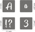 1.5 Inch Alphabet Letter Stencils - 70 Pack Letter Number Stencil Templates with Signs for Painting on Wood, Reusable Calligraphy Letters and Numb...