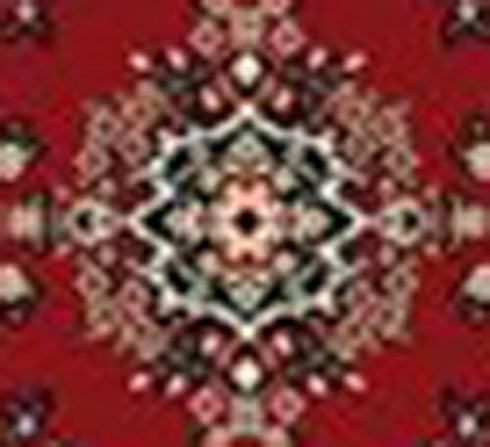 Home Dynamix Premium Sakarya Traditional Medallion Border Area Rug, Claret, 1'9"x7'2" Runner...