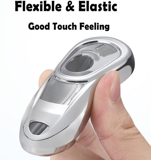Key Fob Cover,Compatiable With Buick Enclave Lacrosse Verano Encore Regal Envision Cascada GL8 Smart Keyless Entry Key Fob Soft TPU Case Protector...
