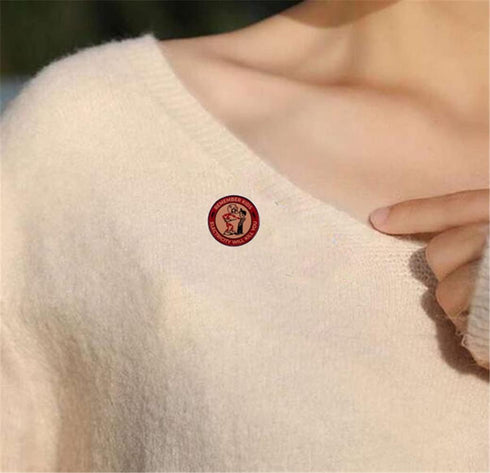 Remember Kids Electricity Will Kill You Badge Reminder Warning Brooch Metal Pin Jewelry Accessories for Backpacks...