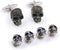 Black Skull Cufflinks and Dress Shirt Studs Set for Tuxedo Party Gift Accessories...