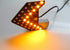 iJDMTOY Pair Dynamic Sequential 3-Step Flash 33-SMD LED Circuit Board Panels for Behind The Side Mirror Turn Signal Retrofit, Amber Yellow...