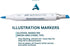 Art Alternatives Illustration Marker, 6-Marker Set, Pastel Colors...