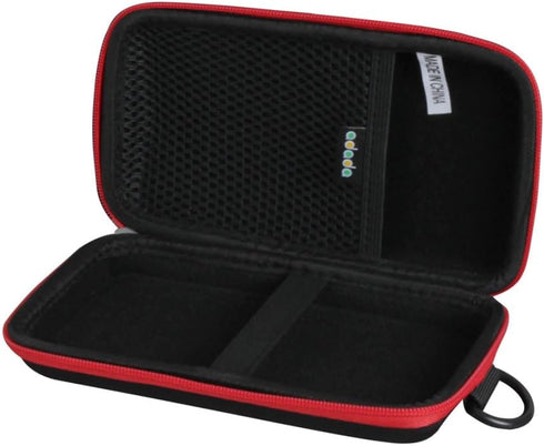 Hard Travel Case for Ekrist/LanLuk Portable Charger Power Bank 25800mAh (Black + Red Zipper)......