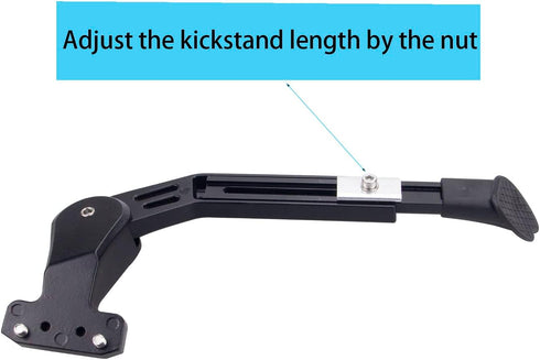 Adjustable Rear Bike Kickstand Aluminium Alloy Kick stand Fits For 22/24/26/28 Inch Mountain bike,Road bicycle,MTB,E-Bikes...