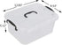 8 Quart Clear Storage Bin with Handle, 2 Packs...