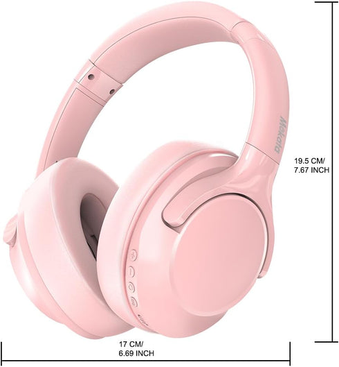 Bluetooth Headphones Over Ear 68H Playtime 6 EQ Wireless Headset with Microphone HiFi Stereo Foldable Lightweight Deep Bass for Travel Home Office...