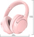 Bluetooth Headphones Over Ear 68H Playtime 6 EQ Wireless Headset with Microphone HiFi Stereo Foldable Lightweight Deep Bass for Travel Home Office...