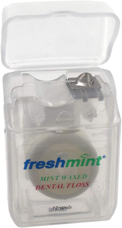 12 Spools of Freshmint® 12 Yards Mint Waxed Dental Floss...