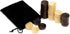 DA VINCI Solid Wood Backgammon and Checkers Pieces 30 Replacement Ridged Game Chips with Cloth Storage Bag (1.25 Inch Diameter)...