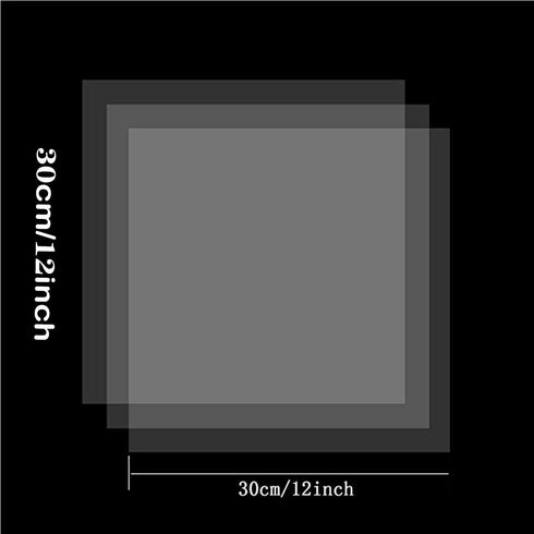 15 Pieces 6 mil Blank Stencil Sheets, 12 x 12 Inch Clear Blank Material Mylar Templates, Square Blank Stencil Template for Cricut Vinyl Cutting Ma...