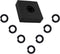 (7 Sets) 3/8" Impact Retaining Ring Clip Friction Ring Hog Ring with O-Ring for Milwaukee Electric Pneumatic Type Impact Wrench, Includes Install ...