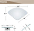 Car Blind Spot Mirror,HD Glass Frameless Convex Rotating Design,Rear View Mirror with wide angle Adjustable,Stick for Van SUV Trucks Universal (Fa...