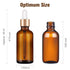 PrettyCare Eye Dropper Bottle 2 oz (12 Pack Amber Glass Bottles 60ml with Golden Caps, 24 Labels, Funnel & Measured Pipettes) Empty Tincture Bottl...
