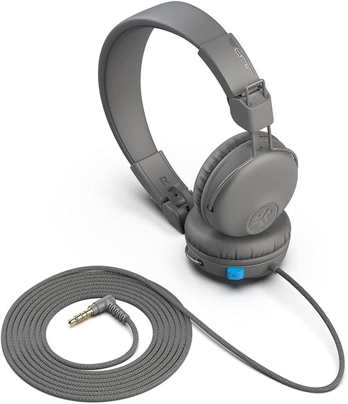 JLab JBuddies Learn On-Ear Kids Headphones, Retractable Boom Mic, Built-in Volume Regulators for Safety, Folding, Adjustable, Great for Schooling ...
