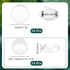UNICRAFTALE 16 Sets 30mm Blank Dome Brooch Making Kit 304 Stainless Steel Brooch Base Settings Flat Round Brooch Pin with Glass Cabochons for Badg...
