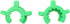 8PCS Laboratory Plastic Tube Clamp 19mm Green Ground Glass Joint Frosted Joint Standard Conical Interface Clamp Suitable for Any Scientific or Hom...