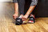 2 FEET Socks for Dancing on Smooth Floors, Dance Socks Over Sneakers, Smooth Pivots and Turns on Wood Floors, 4 Pairs Pack (Black)...