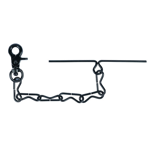 MELOTOUGH Tape Thong for Tool Belt Waist Electricians Tape Holder Chain with Keyring and trigger snap hook Black Plating 1 pack...