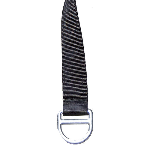 Peakworks, Lightweight, Abrasion Resistant Polyester Webbing, Easy to Link, 18" D-Ring Extender, Standard 18"L, Black, V860302...
