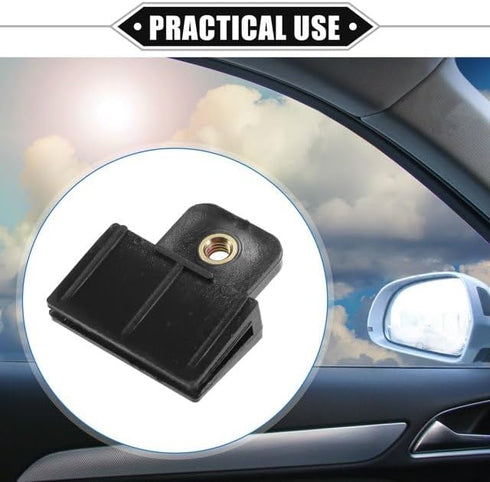 2Pcs Black Window Door Glass Channel Retainer Clip, 1.73"x1.57"x0.51" Glass Regulator Holder Sash Clip Universal for Car Truck Van Plastic?Body an...