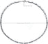 Stainless Steel Beads Gem Stone Bead Link Chain Choker Collar Pendant Necklace for Men Women,...