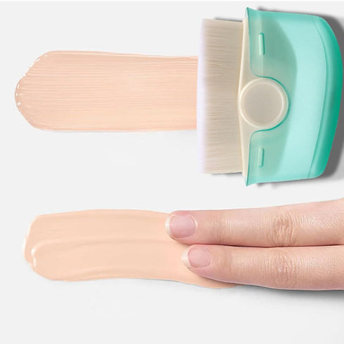 2 Pack Sunscreen Applicator for Kids, Makeup Brushes Sunblock Brush Set with Protective Caps Sun Lotion Applicator Sun Cream Brush for Kids Women...