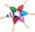 6 Pcs Mini Wooden Maracas, Colorful Wooden Maracas Wood Festival Maracas Wooden Shaker Sand Hammer Toy for Kids, Great Party Favor (Random Color P...