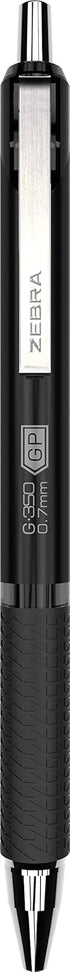 Zebra Pen G-350 and M-350 Retractable Gel Pen/Mechanical Pencil Set, Premium Black Metal Barrel, Medium Point, 0.7mm, (11112), 2 Count (Pack of 1)...