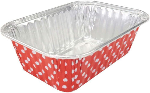 KitchenDance Disposable Aluminum Mini Loaf Pans with LIds - 6 Ounces Rectangular Individual Sized Loaf Pans, Oven Safe Aluminum Foil Baking Pans p...