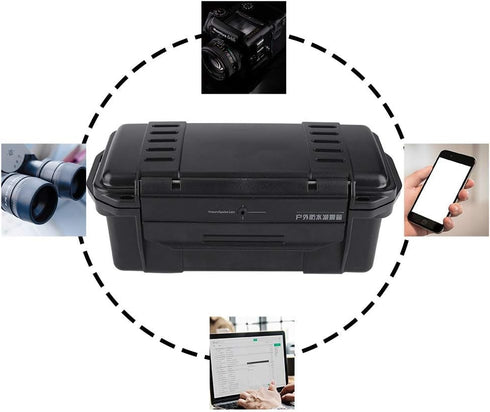 Outdoor Shockproof AntiPressure Airtight Survival Case Waterproof Container Storage Carry Box Sealed Case Fishing Carry Box (C) everyday carry wat...