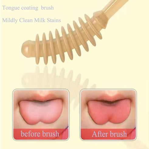 Sevenbaby Baby Toothbrush Baby Tongue Coating Brush Infant Toothbrush 2pcs...