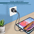 Wall Charger, 5Pack 5V/2.1AMP AILKIN Dual-Port USB Wall Charger Home Travel Plug Power Adapter for iPhone 14/13 Pro Max/12/SE/11Pro Max/XS/XR/8/7/...