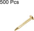 uxcell Small Tiny Hardware Nails Iron 1X10mm(DxL) for DIY Decorative Wooden Boxes Accessories Gold Tone 500pcs...