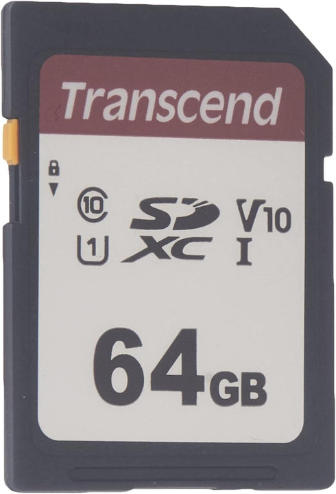 Transcend 64GB SD Card UHS-I U1 TS64GSDC300S-E2...