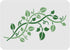 FINGERINSPIRE Vine Leaves Stencil Template 11.7x8.3 inch Plastic Vine Drawing Painting Stencils Rectangle Reusable Stencils for Painting and DIY P...