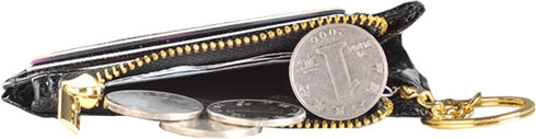 woogwin Womens Slim RFID Credit Card Holder Mini Front Pocket Wallet Coin Purse Keychain...