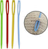 48pcs 2.7" Large Eye Plastic Sewing Needles - Yarn, Lacing, Safety Needles for Children's Craft Projects, 4 Colors...