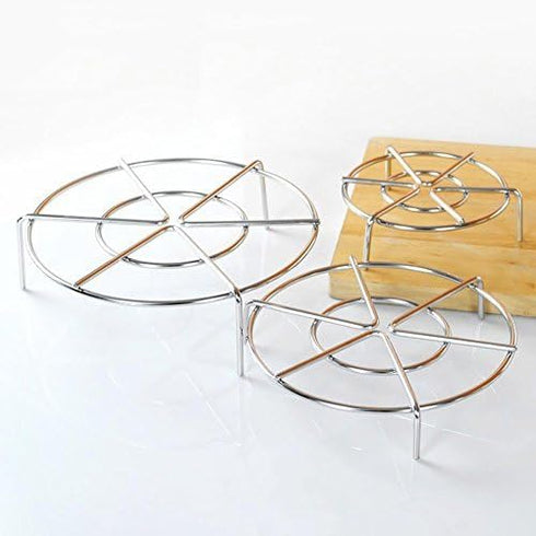 Steam Rack,Steaming Rack Stand,Steamer Basket,Heavy Duty Stainless Steel Metal Multi-function By Meleg Otthon (5.9" Diameter X1.2"High)...