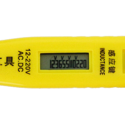 uxcell® Digital Voltage Tester, Electric Pen Screwdriver LCD Circuit Tester Detector Break Point Contact Test Pen 3mm Slot, AC12-220V...
