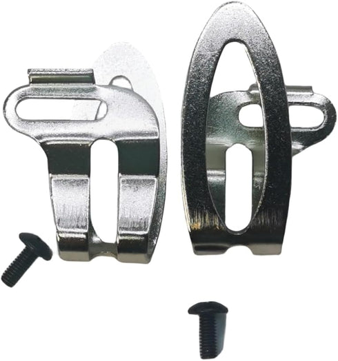 Replacement Belt Clip Hooks Stainless Steel Cordless Impact Driver Belt Clip Drill Clip Hook Tool with Screws Power Tool Parts 2 Pack...