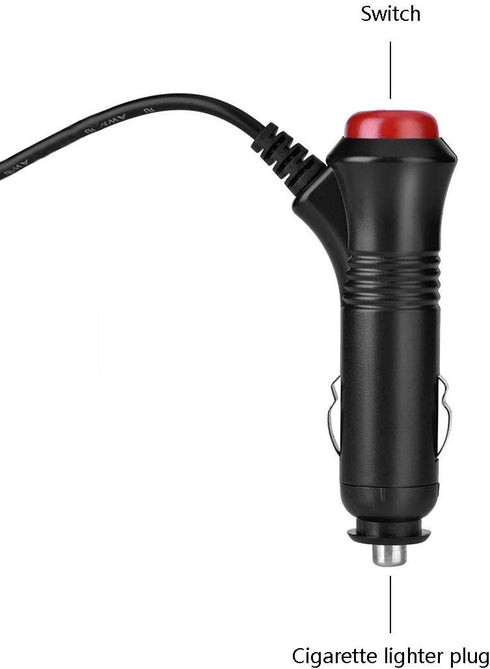 DC 5.5x2.1mm Car Charger 12V 12-Volt 24V 24-Volt Cigarette Lighter Power Supply Adapter Charger Cable for Car Truck Bus Van Boat......