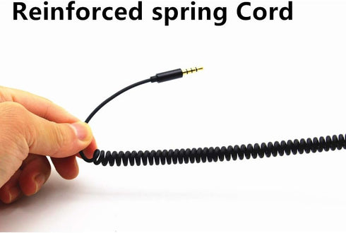 k8 Single Side Earphone in-Ear Stereo to Mono Earbud Headphones,3.5mm Plug Metal Noise Isolating Earplugs with mic,Spring Coil Reinforced Cord......